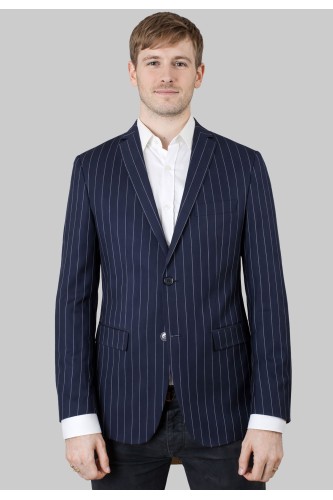 Vestes bleu marine à rayures Lordissimo modèle Borsalino| Kebello com