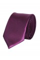 Cravate violette en Satin Slim