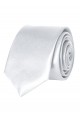 Cravate blanche en Satin Slim