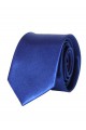 Cravate bleu en Satin Slim