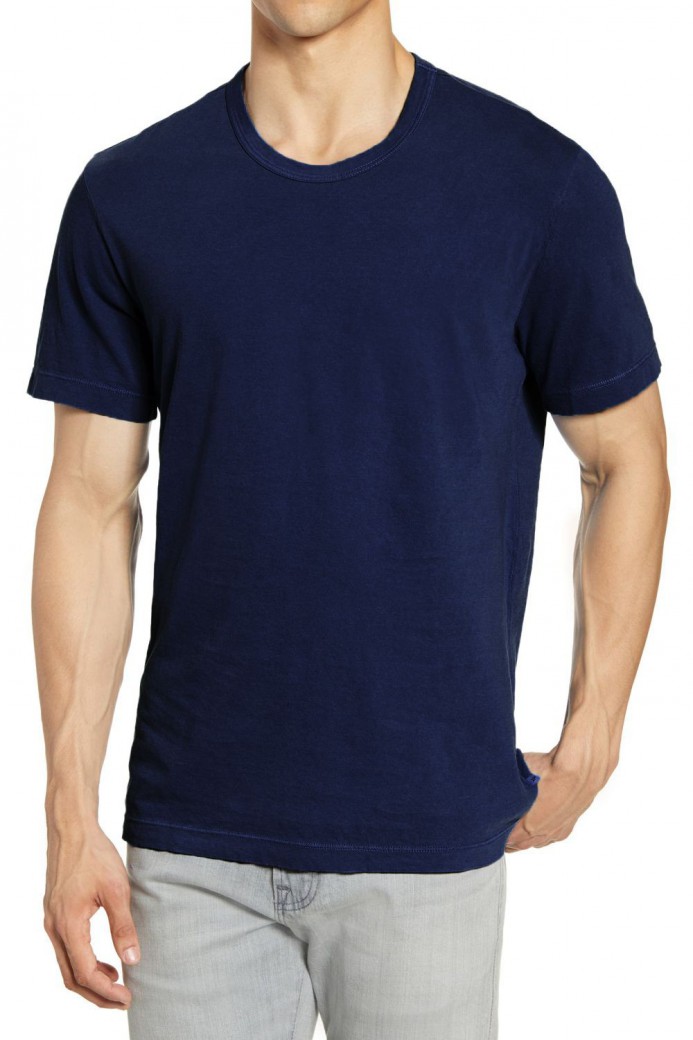 T-Shirt marine manches courtes