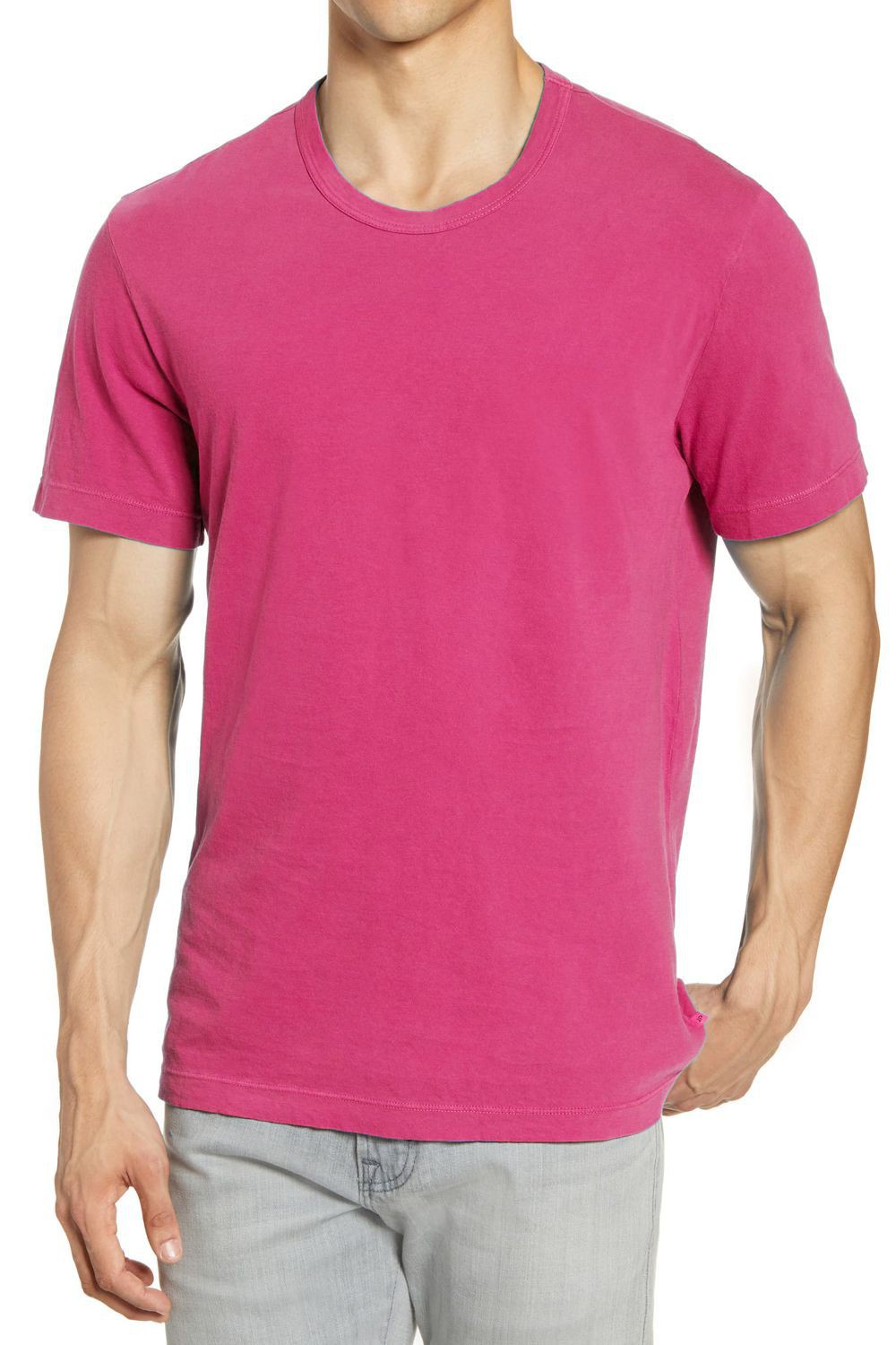 T-Shirt rose manches courtes