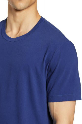 T-Shirt bleu manches courtes
