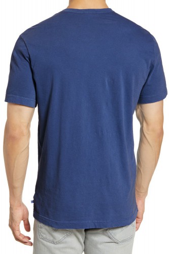 T-Shirt bleu manches courtes