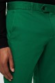 Pantalon en polyviscose vert