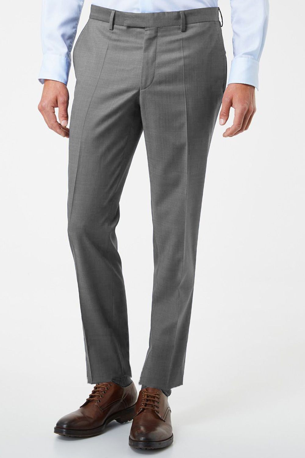 Pantalon gris en polyester