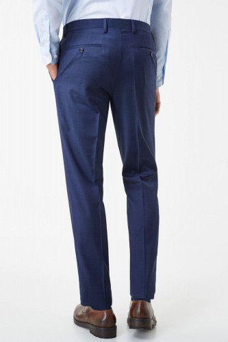 Pantalon bleu en polyester