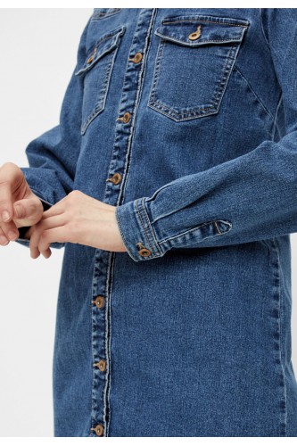Robe chemise en jean
