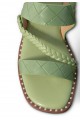 Sandales multibrides irisées, talon plat
