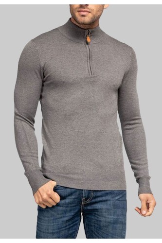 Camisola de manga comprida com gola redonda para homem