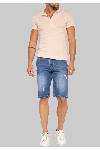 Calções de ganga Kebello com