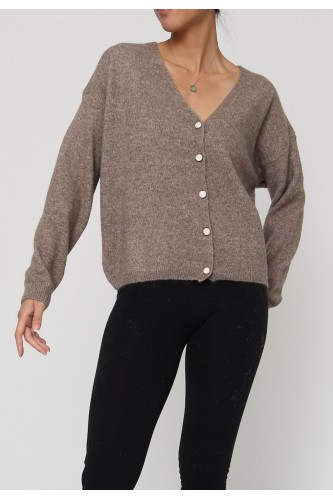 Camisola com gola em V quente para o inverno | Kebello com