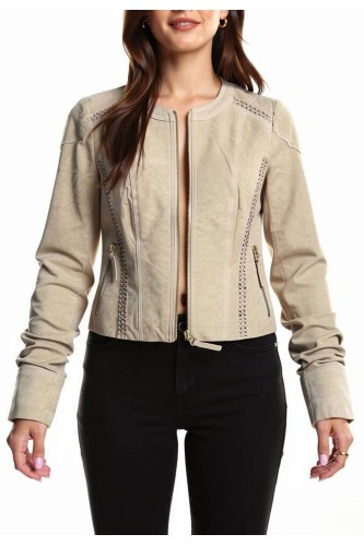 Blouson perfecto aspect python pas cher | Kebello com